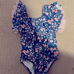 Ruffle butts girls 4t bow back floral